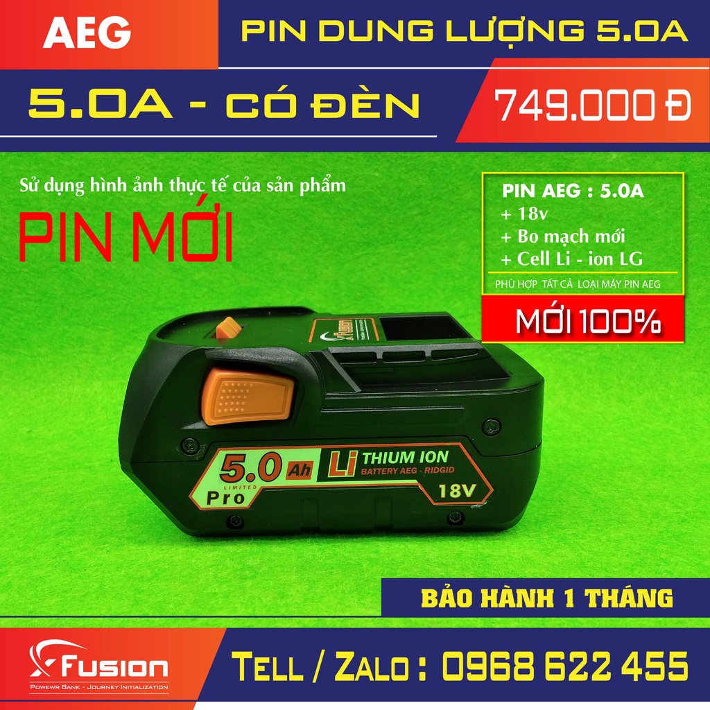 pin aeg 5.0 mới