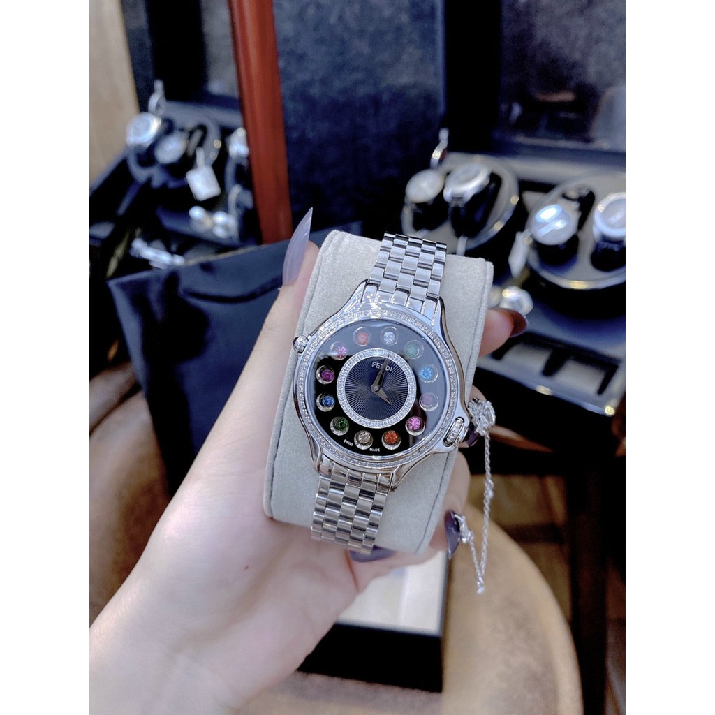 Đồng Hồ Nữ Fendi Crazy Carats F107031000B0T05 Diamond Size 38mm