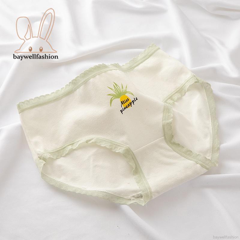 Quần Lót Cotton In Họa Tiết Trái Dứa Xinh Xắn Dành Cho Nữ | BigBuy360 - bigbuy360.vn