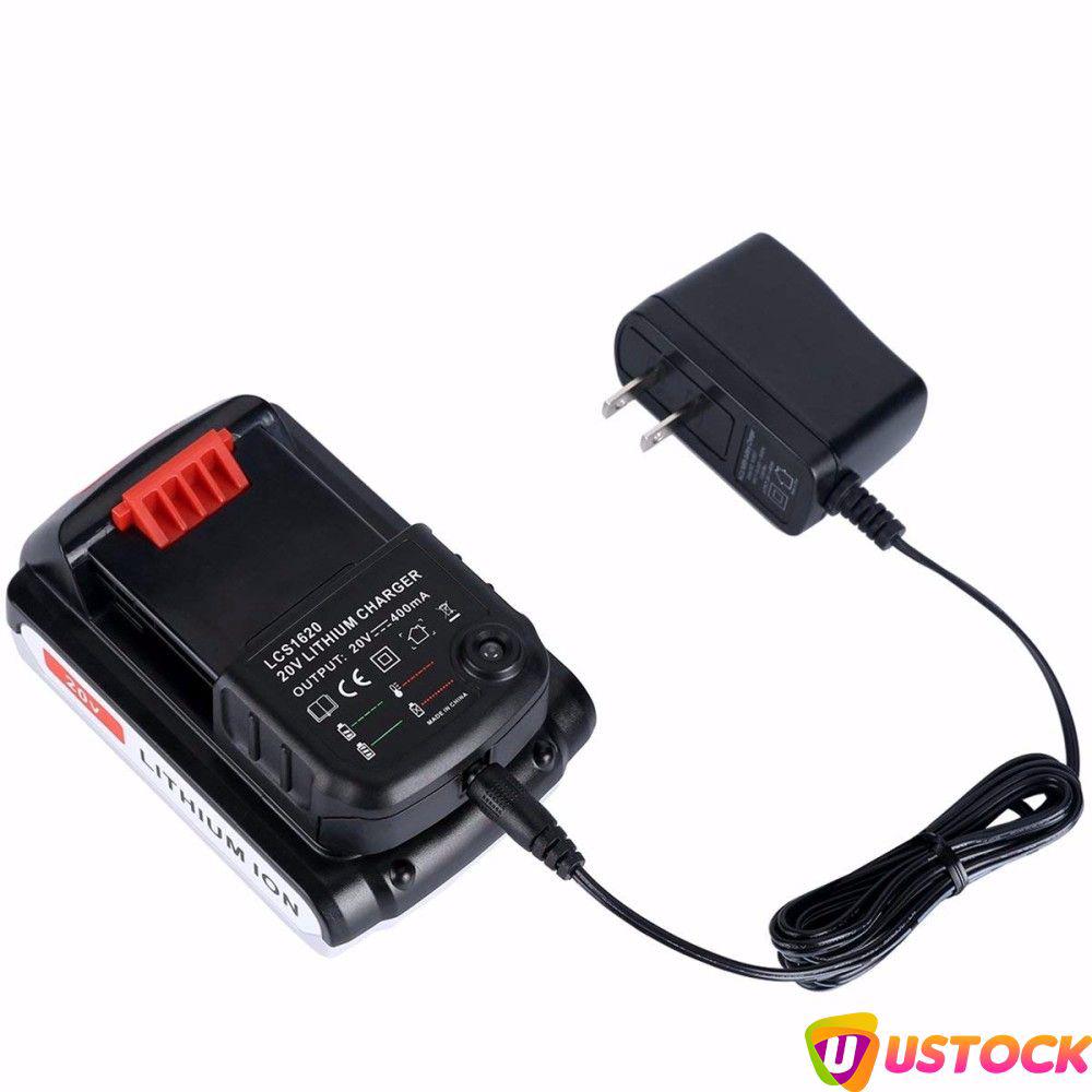 Bộ sạc pin Lithium 20V cho máy khoan Black & decker lbxr20 lb20 lbx20 lbx4020