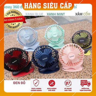 [CHÍNH HÃNG] Quạt tích điện Yoobao 6400MAH mini - Quạt để bàn tích điện Yoobao 6400MAH xoay - Sử dụng lên đến 32H