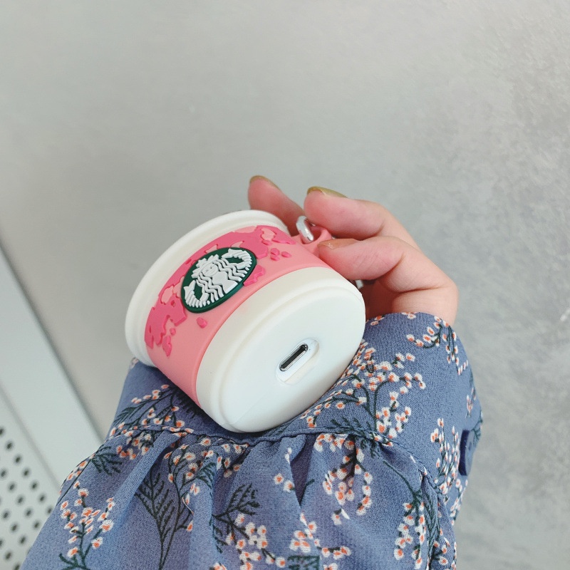 Vỏ Tpu Hình Ly Starbucks Màu Hồng Bảo Vệ Hộp Tai Nghe compatible AirPods3 compatible AirPods3 compatible AirPods3 2021