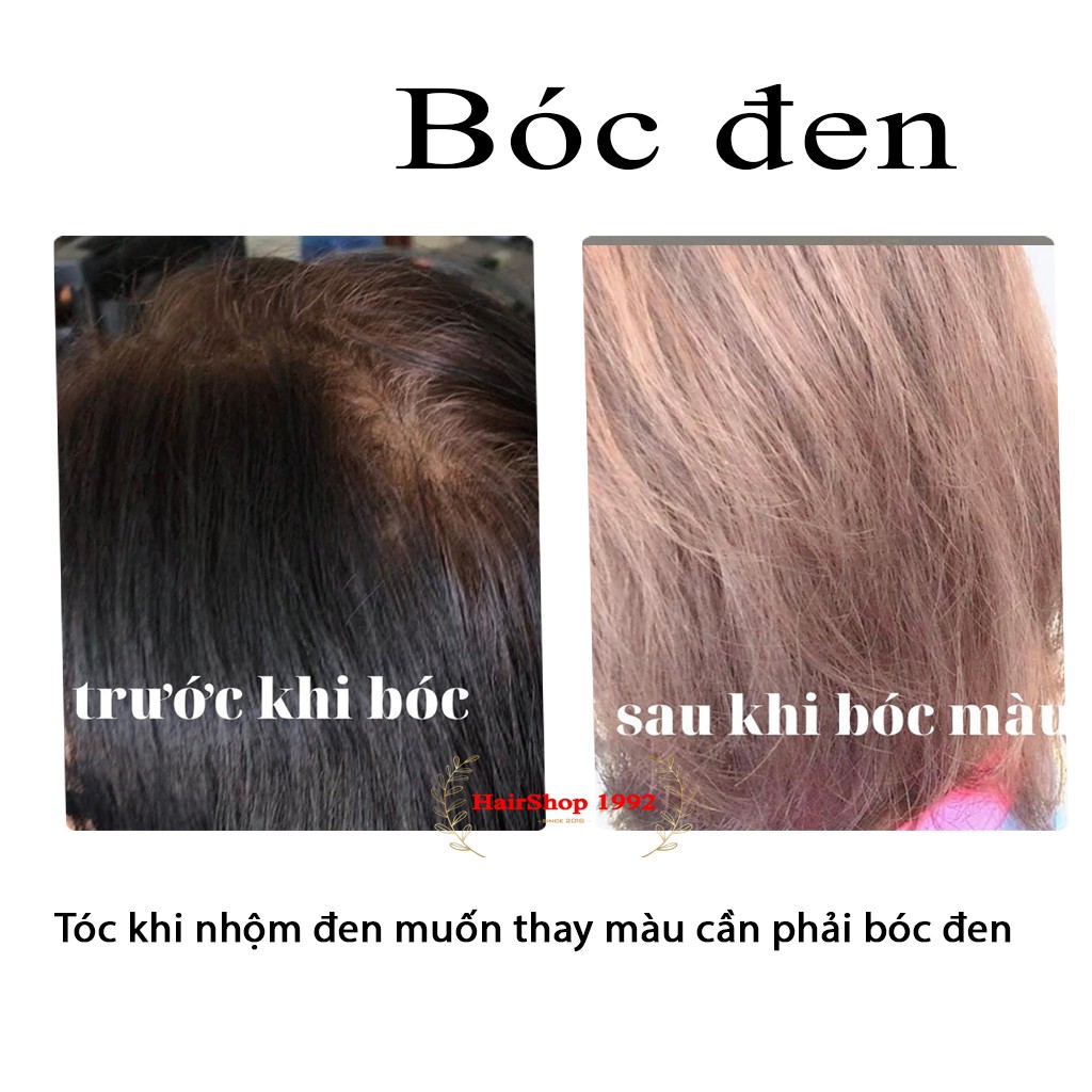 Bóc Đen - Bóc Đỏ  Thuốc bóc dành cho tóc nhuộm đen,đỏ ra nền tóc nâu,vàng ( Tặng Trợ Nhuộm )