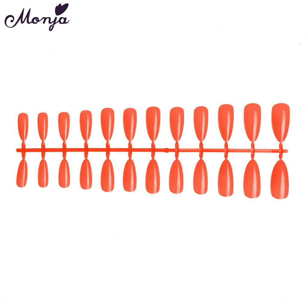 [Hàng mới về] Set 24 Móng Tay Giả MONJA Màu Bóng Nghệ Thuật