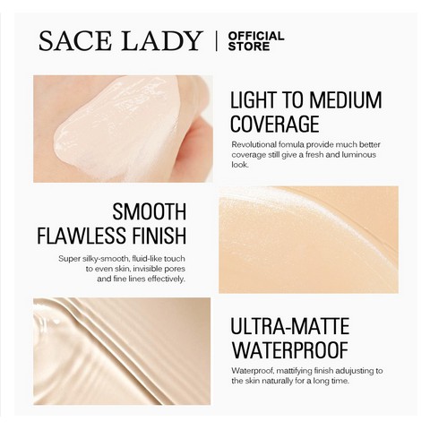 Kem nền dạng lỏng SACE LADY SL222-SACE trang điểm mặt chống thấm nước