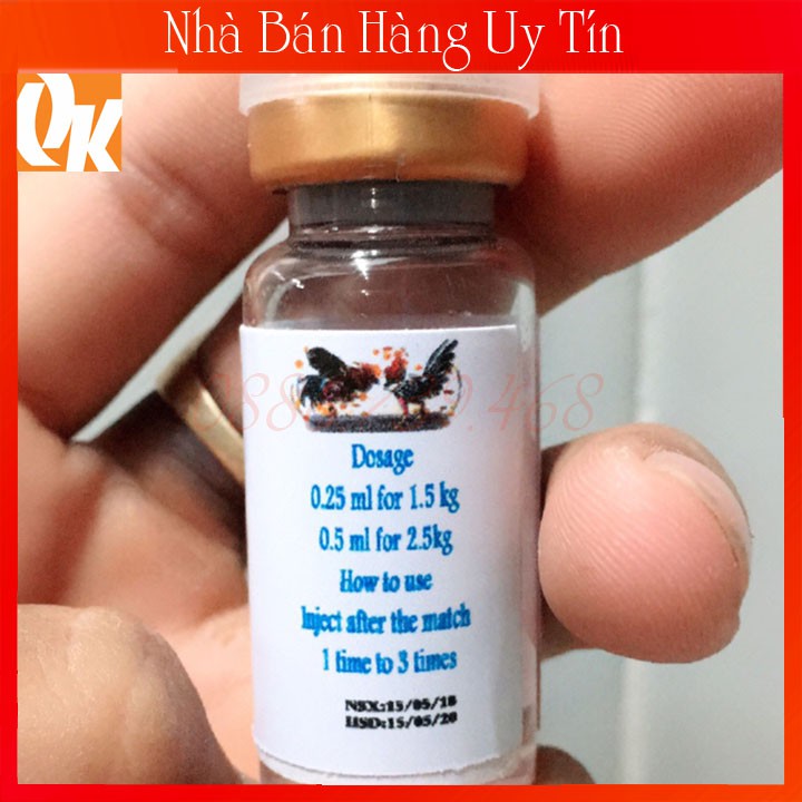 Super  L.A USA 10ml Chích Gà Bị Cựa Cao Cấp Chống Viêm Chống Sưng Phù Đầu