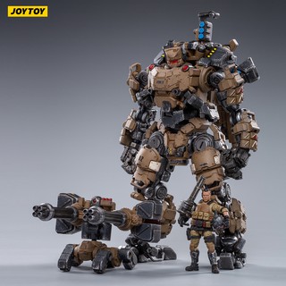 Mô hình 1/25 Figures JoyToy Steel Bone Mecha Armor Brown + Soldier Màu Nâu