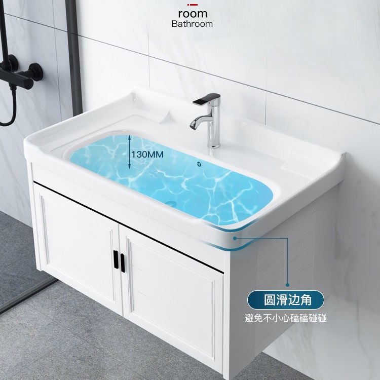 [Tủ phòng tắm] tủ tắm kết hợp chậu rửa bàn trang điểm căn hộ nhỏ không gian chung cư nhôm treo tường đơn giản | BigBuy360 - bigbuy360.vn