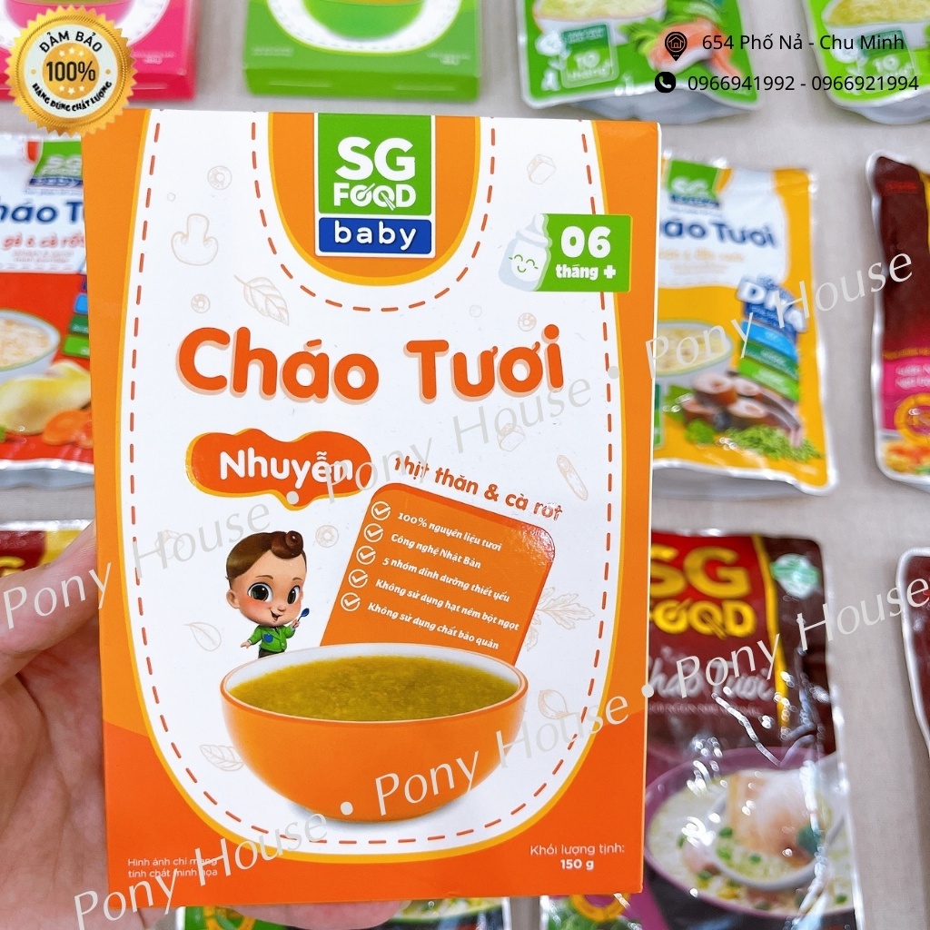 Cháo Tươi Sài Gòn Food - háo Tươi cho bé từ 6 Tháng An Toàn Đầy Đủ Dinh Dưỡng 160g date 2022