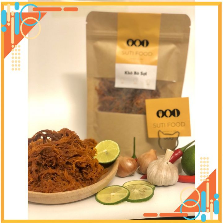 [250G] KHÔ BÒ XÉ SỢI ĐẶC BIỆT Loại 1 - Thơm Ngon Chuẩn Vị - Chứng Nhận ATVSTP