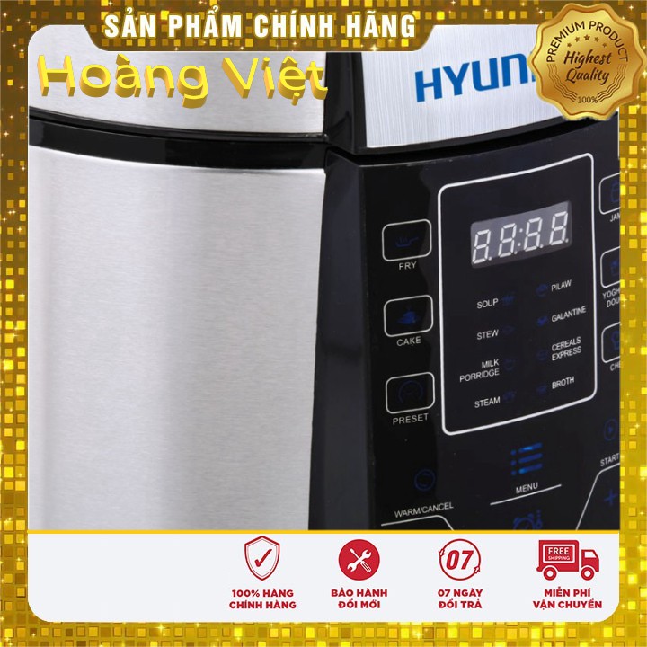 Nồi hầm điện tử Chính Hãng HYUNAI HDE 2500S An Tòan Và Tiết Kiệm Thời Gian- Nồi Áp Suất Đa Năng. [GiadungHoangViet]