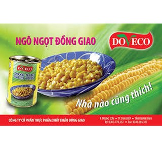 Ngô hộp ngọt nguyên hạt chuyên dùng để làm món ngô chiên