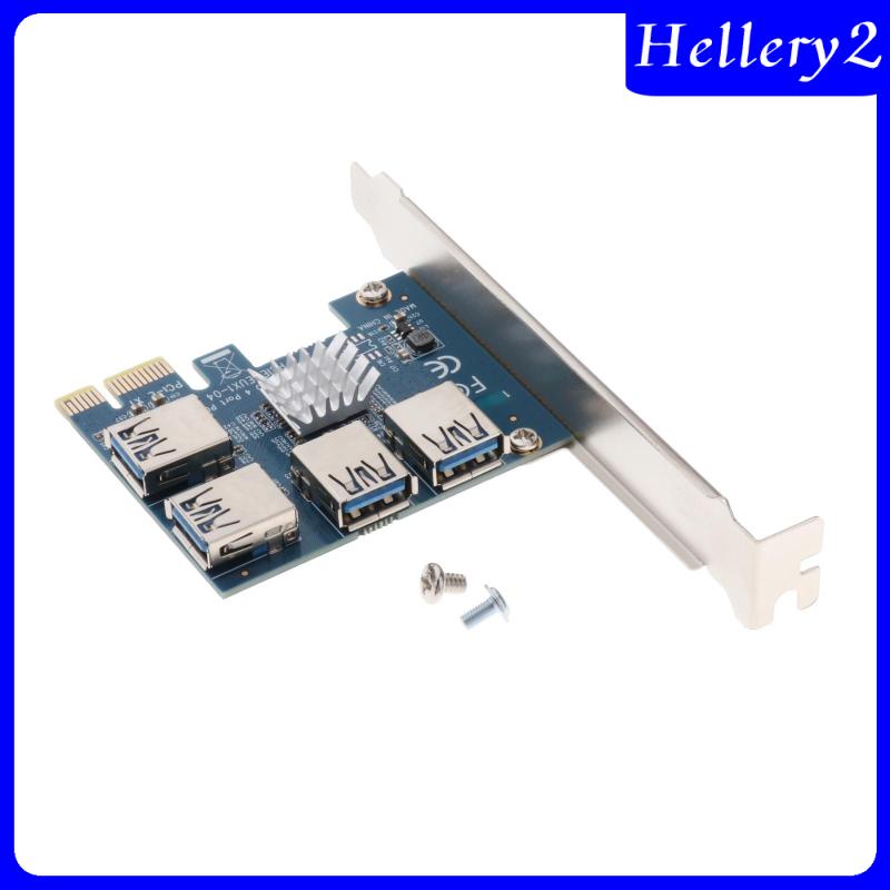 [HELLERY2] PCIE PCI-E 1 to 4 External PCI Express 16X Slots Riser Card Adapter Card