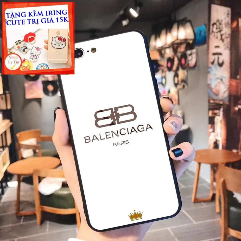 <GIẢM GIÁ SIÊU HOT>  ỐP KÍNH - M370 Balen Trắng Đen DÀNH CHO IPHONE 6 6S 6PLUS 6SPLUS 7PLUS 8PLUS X XS