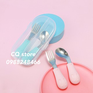 BỘ THÌA DĨA CHO BÉ TẬP ĂN