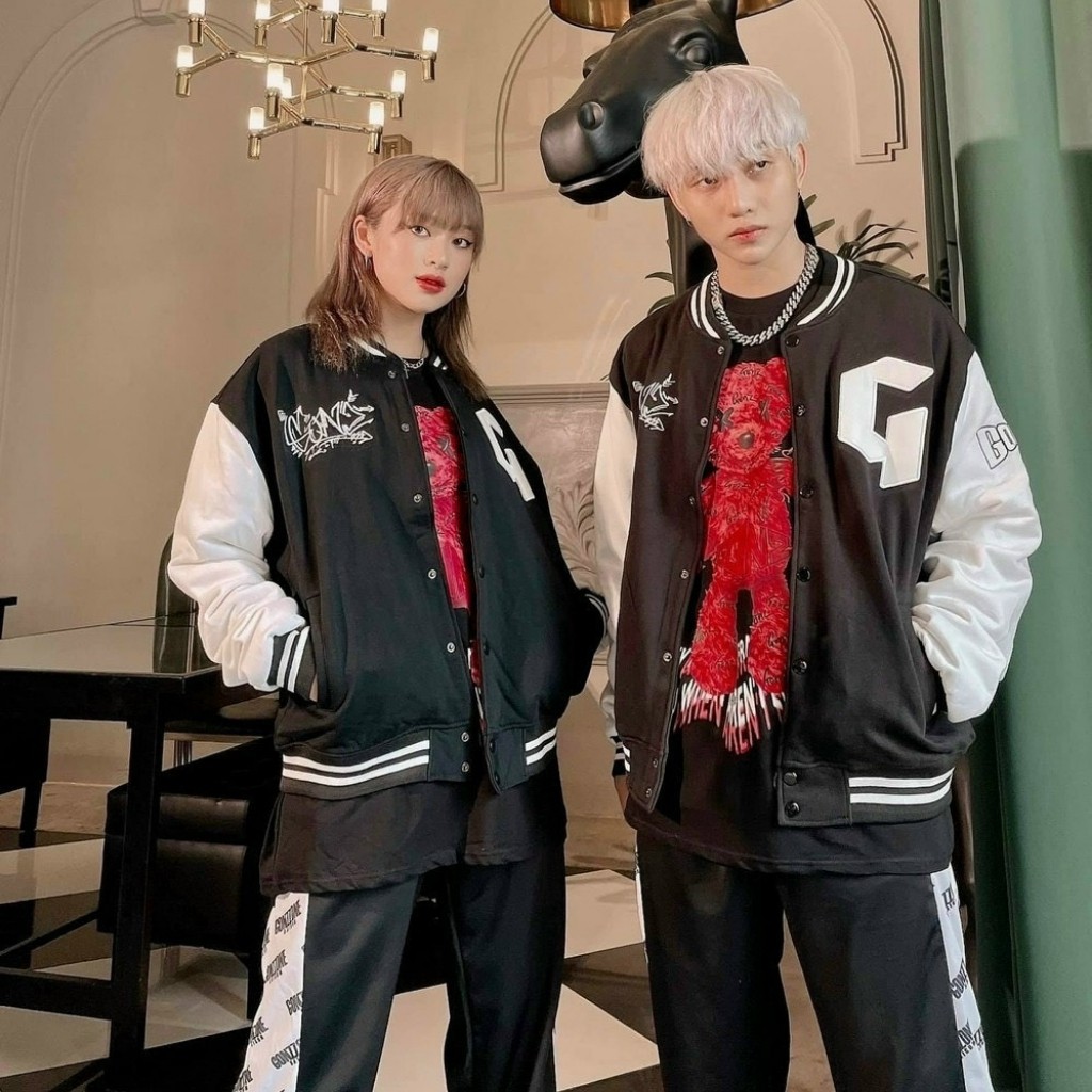 Áo khoác bomber unisex street style nam nữ ulzzang Hàn Quốc GONZ 4S dù 2 lớp năng động