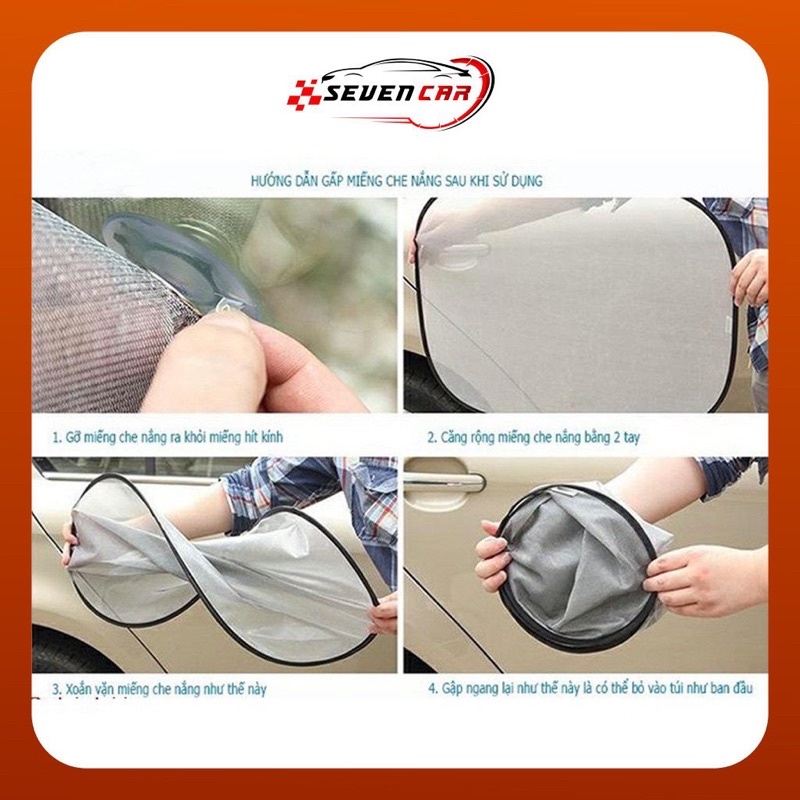Bạt phủ kính lái ô tô, tấm chắn nắng kính lái xe hơi tráng bạc 4 lớp chống nắng, bụi, mưa, trộm - SEVEN.CAR
