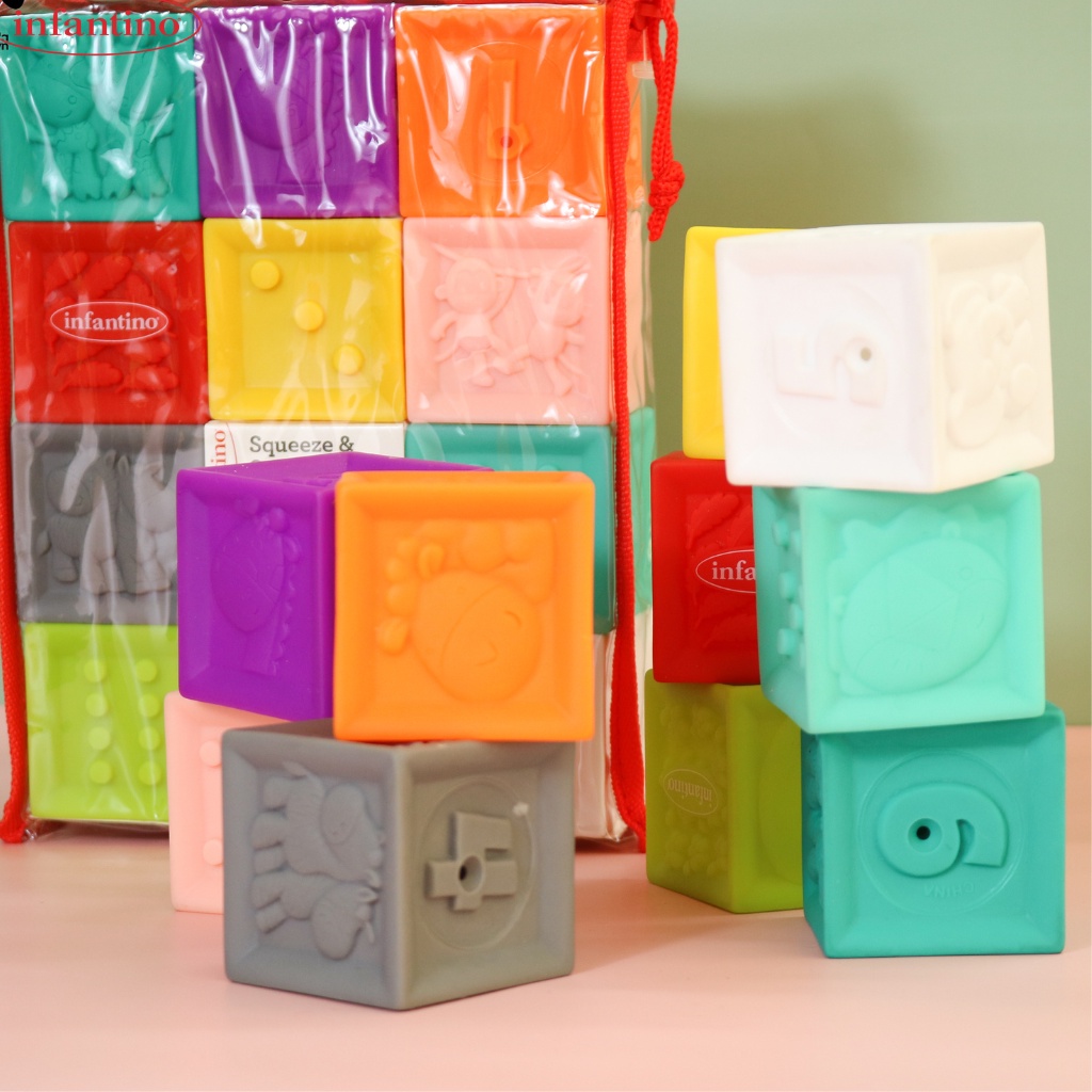 Đồ Chơi Xếp Hình 3D INFANTINO Sắc Màu, Hình Thù Khác Nhau - Giúp Bé Phát Triển Toàn Diện Cho Bé