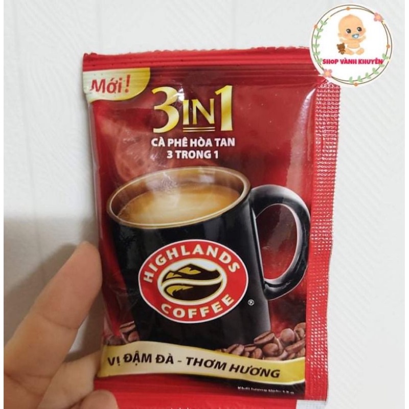 DATE 2025 HỘP 10 gói CAFE HIGHLAND HÒA TAN 170G -GÓI QUÀ TẾT ĐẸP