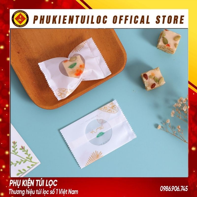 Túi kẹo nougat các loại (thiết kế nhiều màu sắc)- DÀY DẶN, HD, LOẠI 1- 100 CHIẾC