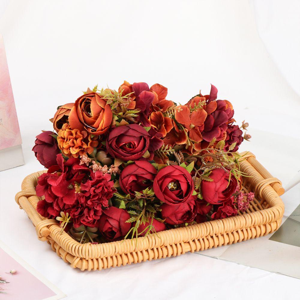 Bó Hoa Cẩm Tú Cầu Nhân Tạo Bằng Lụa Cho Cô Dâu