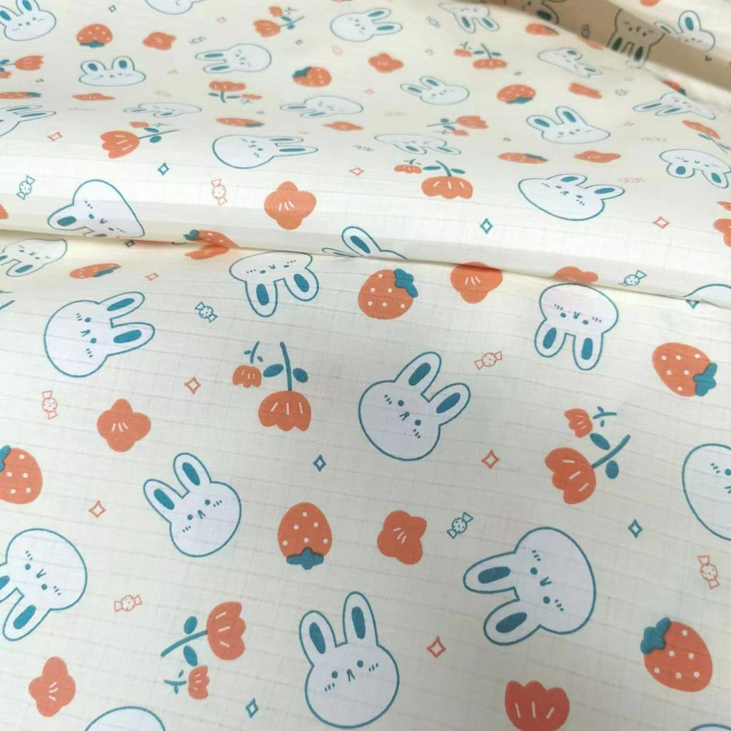 SALE Pyjama bé gái thỏ dâu chất xô cotton mềm mát Touch