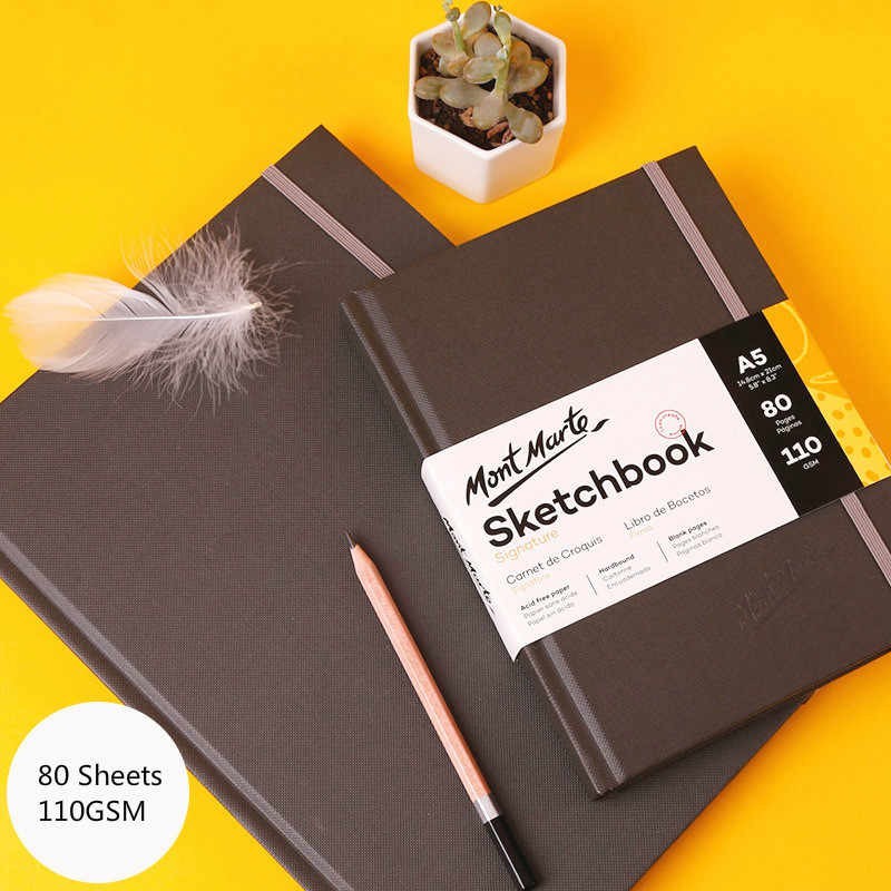 SỔ PHÁC THẢO MONT MARTE HARDBOUND SKETCH BOOK - 110 GSM 80 TỜ SIZE A5/A4/A3