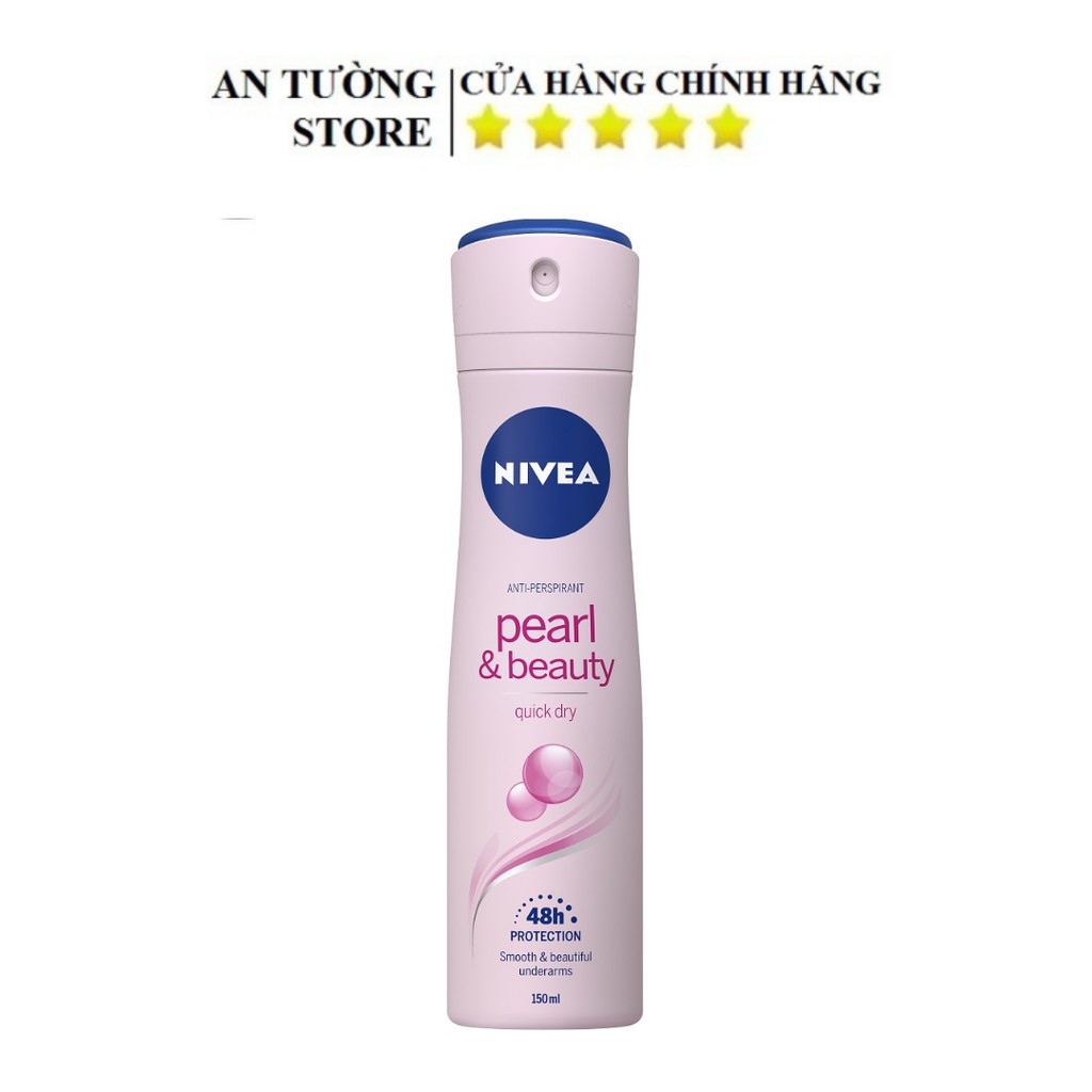 Xịt Ngăn Mùi Nivea Chiết Xuất Ngọc Trai Đẹp Quyến Rũ 150ml - 83731