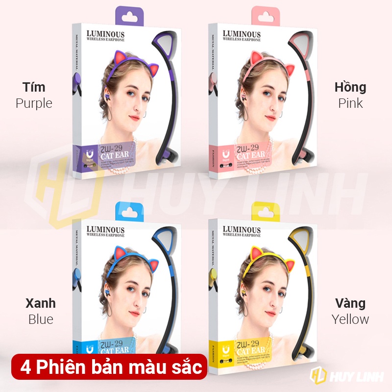 Tai nghe bluetooth nhét tai hình tai thú ZW-29