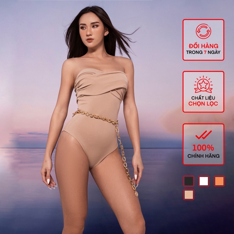 [Mã WABRH11 giảm 10% đơn 99K] Áo Quây Xoắn Bodysuit Nữ BUSY Thun Gân Chun Ôm Sát QXB