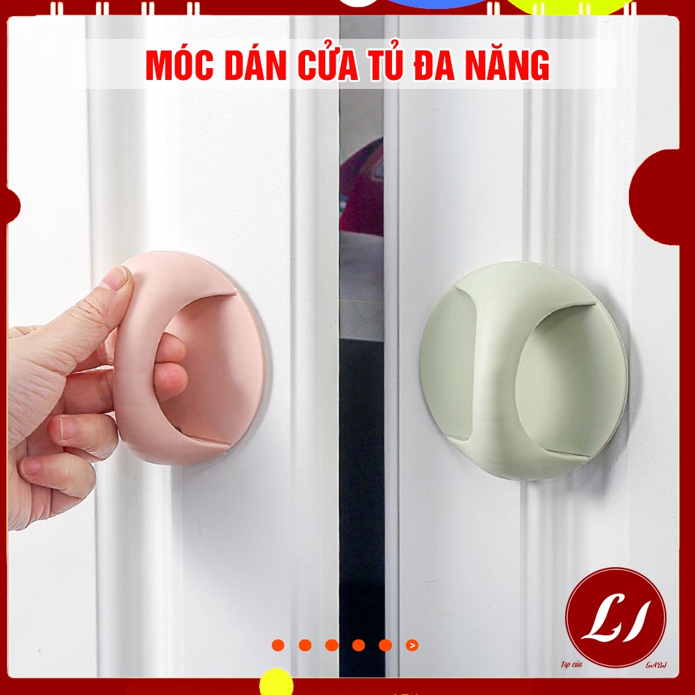 Móc dính CỬA TỦ tròn giúp mở ngăn kéo dễ dàng, tiện lợi ( 1 chiếc)