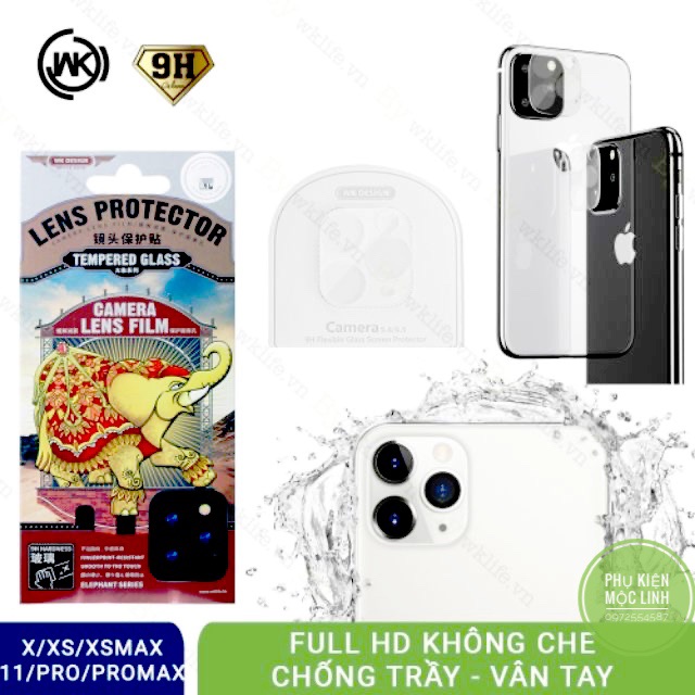 Iphone 11 11 Pro 11 Pro Max 12 Mini 12 12 Pro 12 Pro Max kính Dán Cường Lực Bảo vệ Camera WK Kingkong