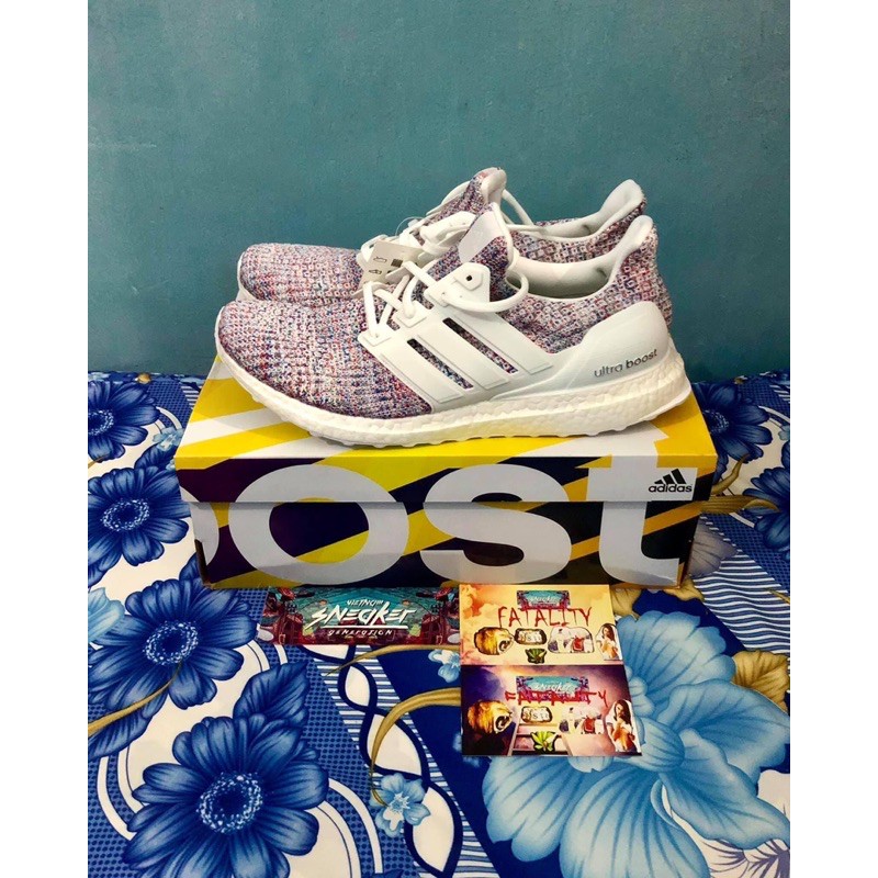 'Giày Cổ Thấp' adidas Ultra Boost 4.0 White Multi-Color 2 (100% Authentic)