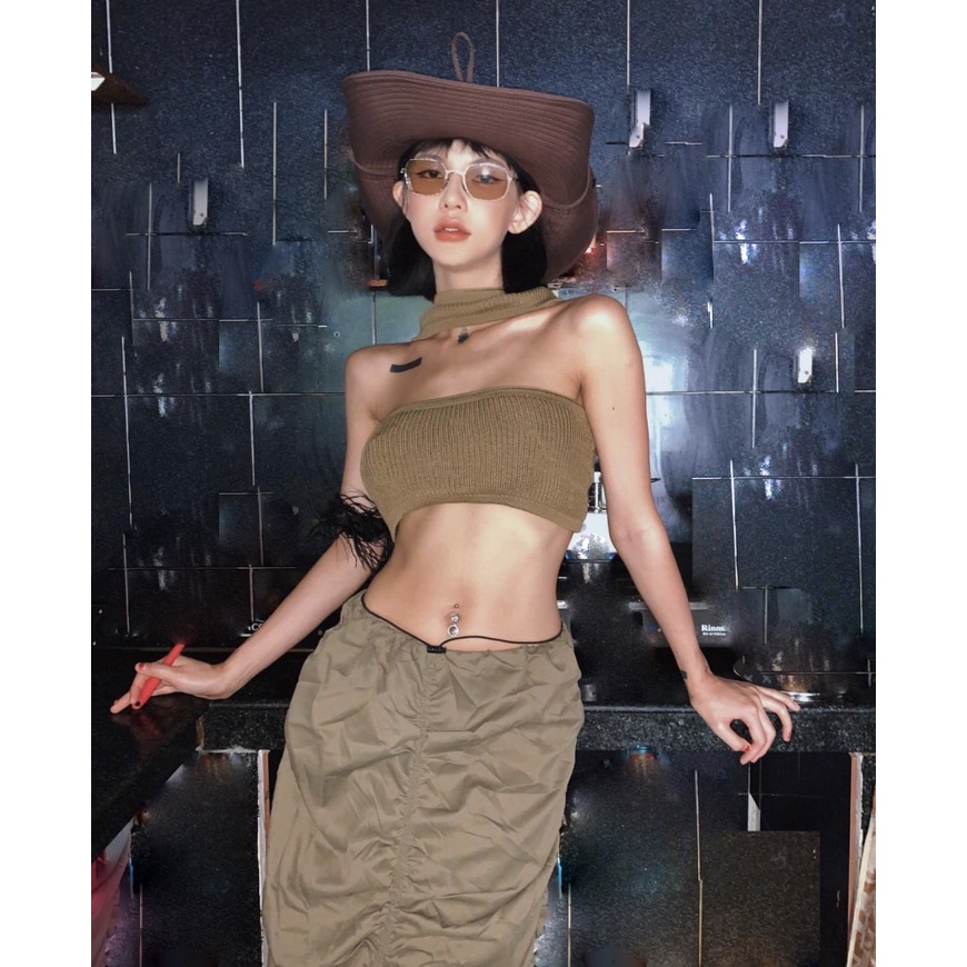 - (MUA Ở GIỎ LIVE ĐỂ ÁP MÃ) Quà tặng sinh nhật,bạn gái,cho nữ,tết Áo ống cổ chui/ skirt dài nhúm