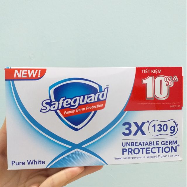 Set xà bông cục Safeguard 130g (3 cục)