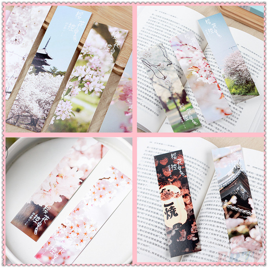 30Pcs/Set ❉ Tokyo Sakura Bookmarks ❉ Fashion Books Marker of Page Stationery School Office Supply