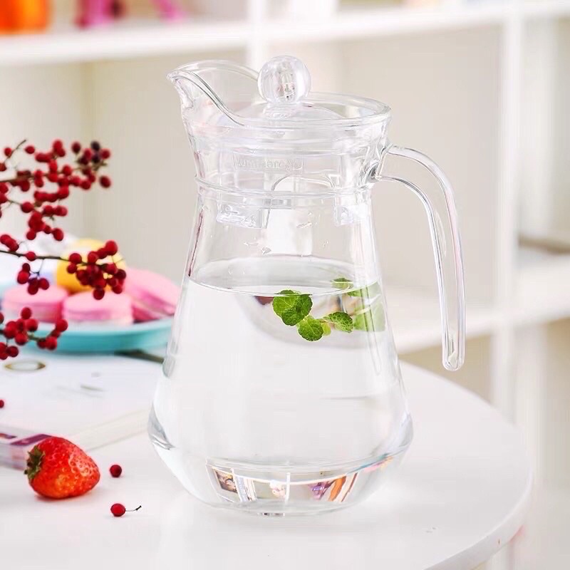 Bình nước thủy tinh đơn giản quý tộc 1.3L