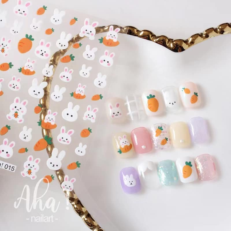 Dán móng tay hoạt hình gấu , công chúa các loại dán móng tay làm nails