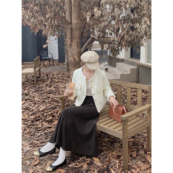 Chân váy len dài siêu Hàn Quốc nhiều màu