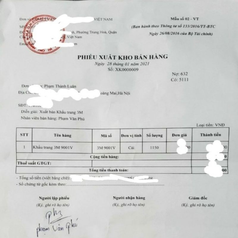 Khẩu trang 3M 9001V N95 KN95 P2 FFP2 lọc 95% bụi mịn PM2 5 có van thở chính hãng