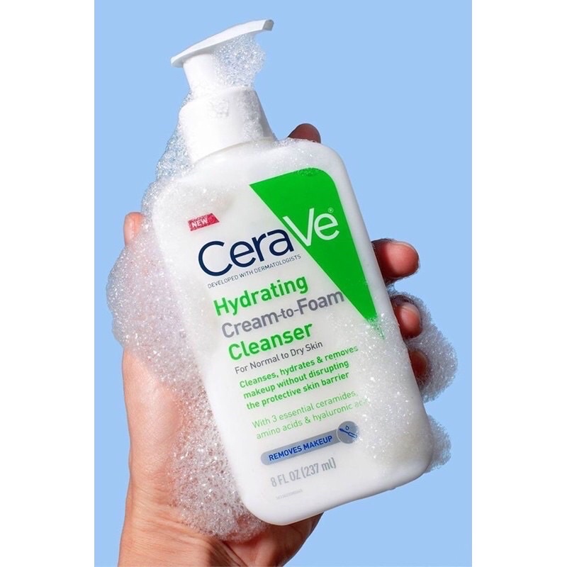 Sữa rửa mặt dịu nhẹ CERAVE Foaming Facial Cleanser
