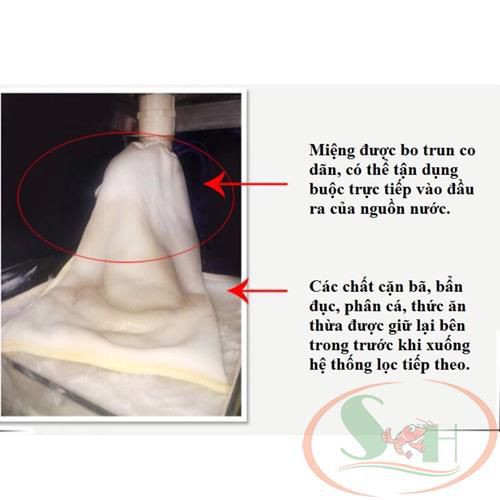 Túi Lọc Nước Hai Lớp Dây Thắt Hồ Cá