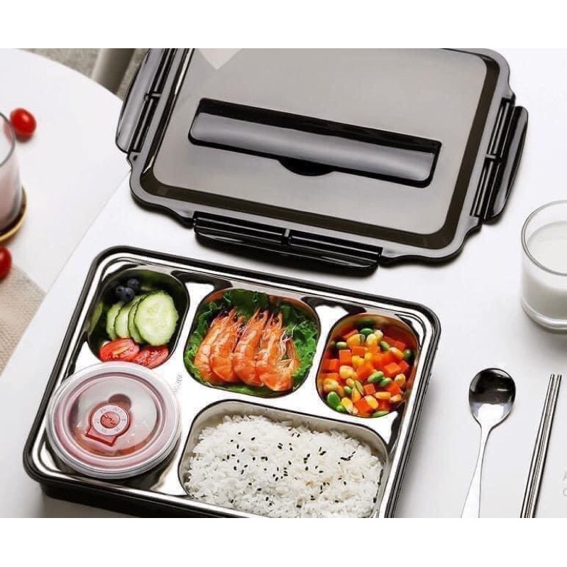 KHAY CƠM INOX 304 - 5 NGĂN