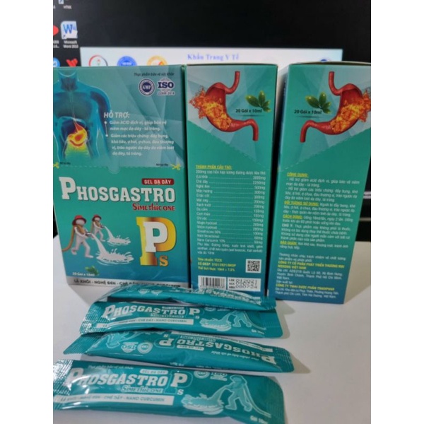 Gel dạ dày Phosgastro viêm loét dạ dày tá tràng, Người viên đau dạ dày, hành tá tràng, trào ngược dạ dày thực quản