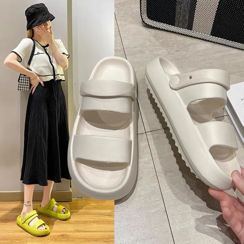 Dép EVA quai hậu đế cao chống trượt basic hợp đi biển và đi trong nhà, T121