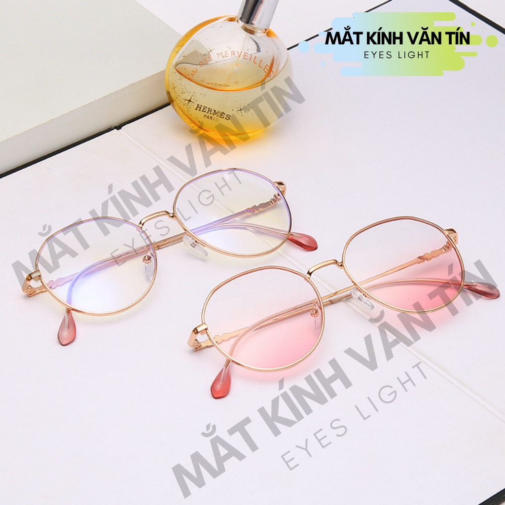 Gọng kính cận Eyes Light T561 mắt kính nữ tròn càng kim loại cao cấp không gỉ | BigBuy360 - bigbuy360.vn