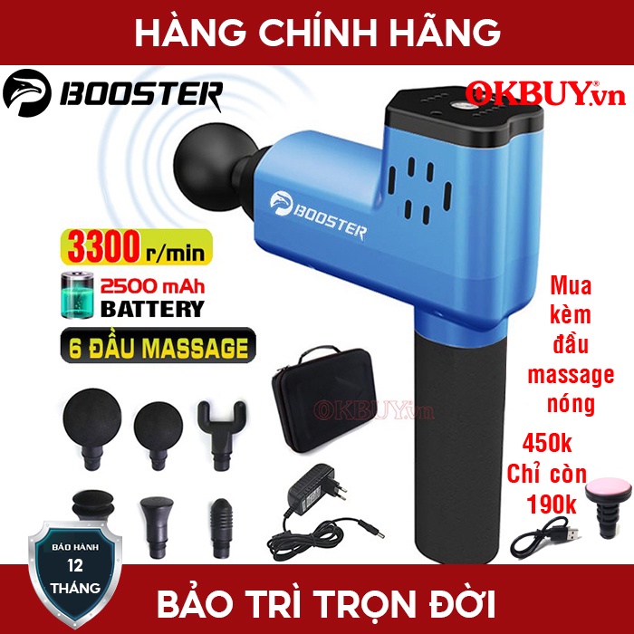 Súng massage Booster gun trị đau cơ bắp căng cơ T - 126W