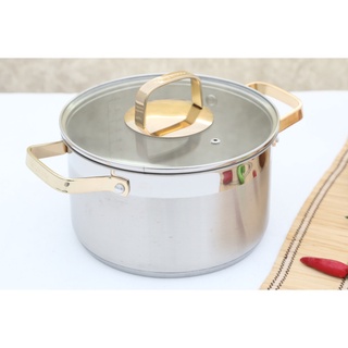 Nồi inox Kangaroo KG159 dùng được với mọi loại bếp như bếp gas, bếp hồng ngoại, bếp từ.