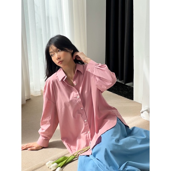 Nosbyn - Áo Sơ Mi Tay Dài Xếp Li Sau - Pleated Back Shirt