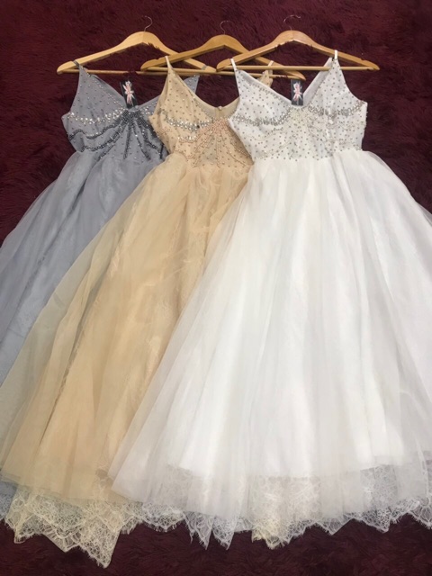 ẢNH VÀ VIDEO THẬT 10000% Xoè ren mi kết đá pha lê 2 dây CAO CẤP